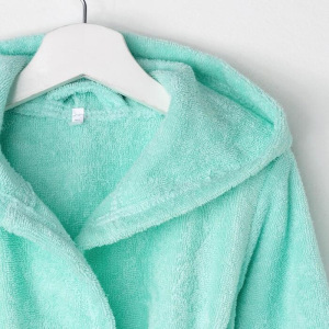 Халат махровый детский Экономь и Я р. 28, цв.нежно-бирюз, 100%хл с AIRO, 320 г/м2 Халат махровый детский Экономь и Я р. 28, цв.нежно-бирюз, 100%хл с AIRO, 320 г/м2