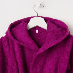 Халат махровый детский, размер 30, цвет розовый, 340 г/м2 хл.100% с AIRO Халат махровый детский, размер 30, цвет розовый, 340 г/м2 хл.100% с AIRO