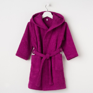 Халат махровый детский, размер 30, цвет розовый, 340 г/м2 хл.100% с AIRO Халат махровый детский, размер 30, цвет розовый, 340 г/м2 хл.100% с AIRO