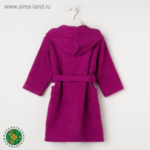 Халат махровый детский, размер 30, цвет розовый, 340 г/м2 хл.100% с AIRO Халат махровый детский, размер 30, цвет розовый, 340 г/м2 хл.100% с AIRO