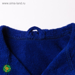 Халат махровый детский Рыцарь, размер 32, цвет синий, 340 г/м² хл. 100% с AIRO Халат махровый детский Рыцарь, размер 32, цвет синий, 340 г/м² хл. 100% с AIRO