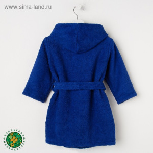 Халат махровый детский Рыцарь, размер 32, цвет синий, 340 г/м² хл. 100% с AIRO Халат махровый детский Рыцарь, размер 32, цвет синий, 340 г/м² хл. 100% с AIRO