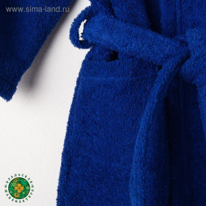 Халат махровый детский Рыцарь, размер 32, цвет синий, 340 г/м² хл. 100% с AIRO Халат махровый детский Рыцарь, размер 32, цвет синий, 340 г/м² хл. 100% с AIRO