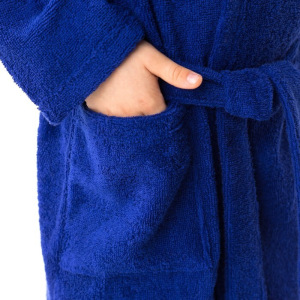 Халат махровый детский Рыцарь, размер 32, цвет синий, 340 г/м² хл. 100% с AIRO Халат махровый детский Рыцарь, размер 32, цвет синий, 340 г/м² хл. 100% с AIRO
