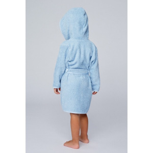 Халат махровый для мальчика, рост 110-116 см, цвет голубой К07_Д Халат махровый для мальчика, рост 110-116 см, цвет голубой К07_Д