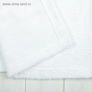 Халат мужской, шалька, размер 48, цвет белый, махра Халат мужской, шалька, размер 48, цвет белый, махра