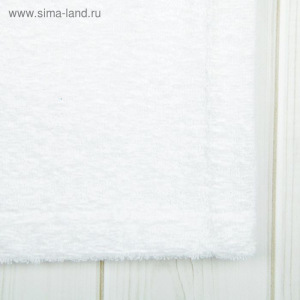 Халат мужской, шалька, размер 48, цвет белый, махра Халат мужской, шалька, размер 48, цвет белый, махра