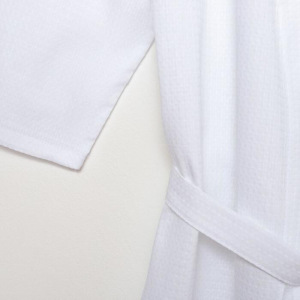 Халат вафельный мужской Экономь и Я рукав 3/4 цв.белый р.46-48, 100% хл, 200 г/м2 Халат вафельный мужской Экономь и Я рукав 3/4 цв.белый р.46-48, 100% хл, 200 г/м2