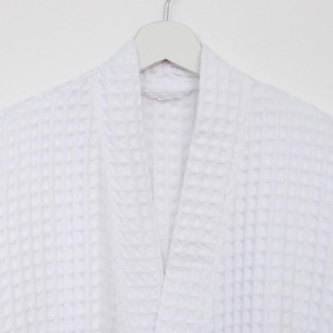 Халат вафельный мужской удлиненный Этель Boho р. 46-48, цв. белый, 100%хл, 290 г/м2 Халат вафельный мужской удлиненный Этель Boho р. 46-48, цв. белый, 100%хл, 290 г/м2