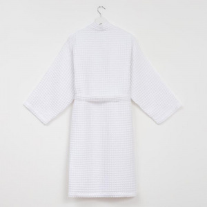 Халат вафельный мужской удлиненный Этель Boho р. 46-48, цв. белый, 100%хл, 290 г/м2 Халат вафельный мужской удлиненный Этель Boho р. 46-48, цв. белый, 100%хл, 290 г/м2