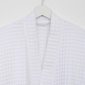 Халат вафельный мужской удлиненный Этель Boho р. 46-48, цв. белый, 100%хл, 290 г/м2 Халат вафельный мужской удлиненный Этель Boho р. 46-48, цв. белый, 100%хл, 290 г/м2