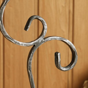 Камин набор кованый, цвет серебро, 3 предмета: кочерга, совок, метёлка Камин набор кованый, цвет серебро, 3 предмета: кочерга, совок, метёлка