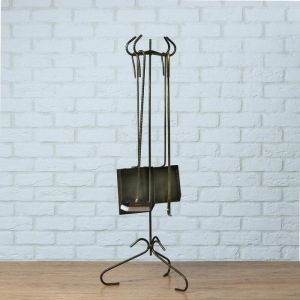 Каминный набор 4 предмета, золотистый Каминный набор 4 предмета, золотистый