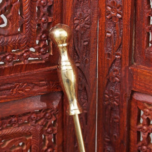 Каминный набор латунь "Царский" (4 предмета) 60х11х11 см Каминный набор латунь "Царский" (4 предмета) 60х11х11 см