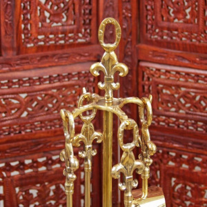 Каминный набор "Королевский" латунь (5 предметов) 57,5х13х13 см Каминный набор "Королевский" латунь (5 предметов) 57,5х13х13 см