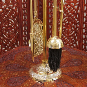 Каминный набор "Королевский" латунь (5 предметов) 57,5х13х13 см Каминный набор "Королевский" латунь (5 предметов) 57,5х13х13 см