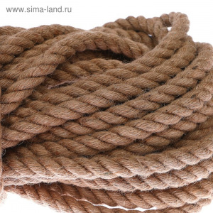 Канат джутовый крученый 12 мм, локоть (20 м) Канат джутовый крученый 12 мм, локоть (20 м)