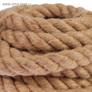 Канат джутовый крученый 20 мм, бухта (20 м) Канат джутовый крученый 20 мм, бухта (20 м)