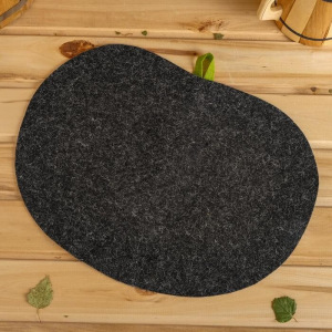 Комплект Банный (шапка, варежка, коврик, войлок) серый арт Б16-1 Комплект Банный (шапка, варежка, коврик, войлок) серый арт Б16-1