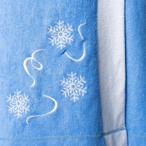 Комплект для сауны с вышив жен Снегурочка (юбка 80х150, вареж, шапка), махра 190г/м хл100% Комплект для сауны с вышив жен Снегурочка (юбка 80х150, вареж, шапка), махра 190г/м хл100%