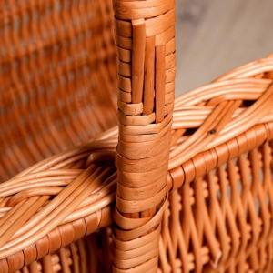 Корзинка для дров, плетёная Корзинка для дров, плетёная