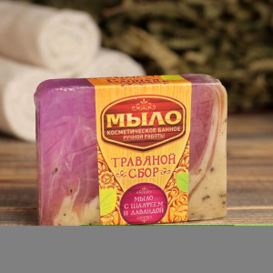 Косметическое мыло в баню "Травяной сбор", ручная работа Косметическое мыло в баню "Травяной сбор", ручная работа