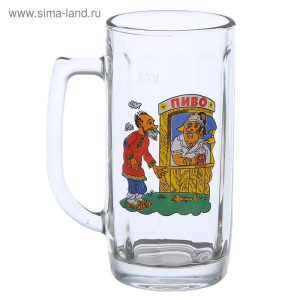 Кружка для пива «По пивку», 330 мл, рисунок МИКС Кружка для пива «По пивку», 330 мл, рисунок МИКС