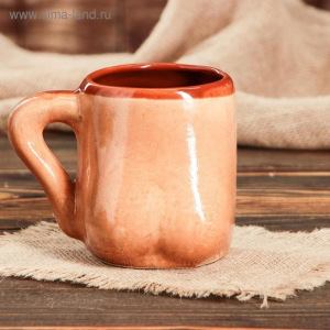 Кружка для пива "Бюст", шамот, декорированная глиной, глазурь, 0.5 л, микс Кружка для пива "Бюст", шамот, декорированная глиной, глазурь, 0.5 л, микс