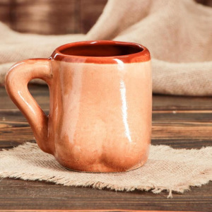 Кружка для пива "Бюст", шамот, декорированная глиной, глазурь, 0.5 л, микс Кружка для пива "Бюст", шамот, декорированная глиной, глазурь, 0.5 л, микс