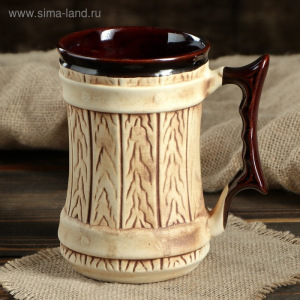 Кружка для пива "Два рака", под шамот, 0.7 л Кружка для пива "Два рака", под шамот, 0.7 л