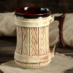 Кружка для пива "Два рака", под шамот, 0.7 л Кружка для пива "Два рака", под шамот, 0.7 л