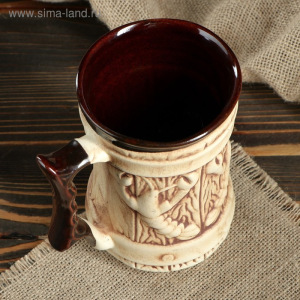 Кружка для пива "Два рака", под шамот, 0.7 л Кружка для пива "Два рака", под шамот, 0.7 л