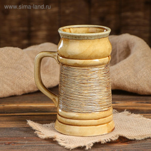 Кружка пивная 1 л "Соломка", микс Кружка пивная 1 л "Соломка", микс