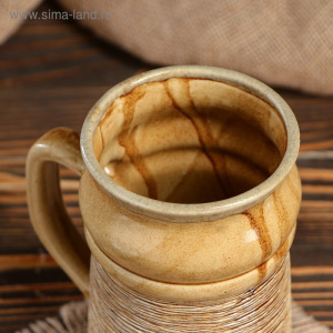 Кружка пивная 1 л "Соломка", микс Кружка пивная 1 л "Соломка", микс