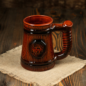 Кружка пивная "Будем" тёмная, 800 мл, микс Кружка пивная "Будем" тёмная, 800 мл, микс