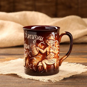 Кружка "Баня", круглая, 0.4 л, микс Кружка "Баня", круглая, 0.4 л, микс