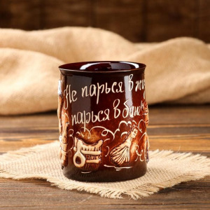 Кружка "Баня", круглая, 0.4 л, микс Кружка "Баня", круглая, 0.4 л, микс