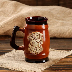 Кружка "Мужик с пивом", 0.35 л Кружка "Мужик с пивом", 0.35 л