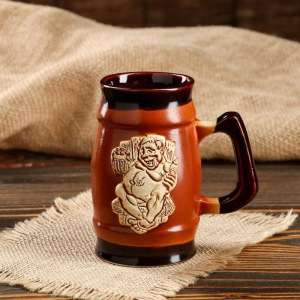 Кружка "Мужик с пивом", 0.35 л Кружка "Мужик с пивом", 0.35 л