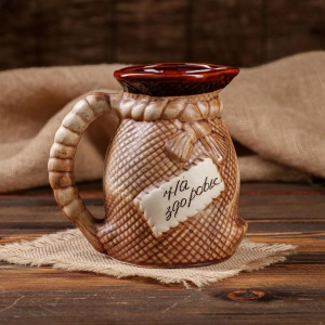 Кувшин 700мл. "Мешок" На здоровье , без крышки Кувшин 700мл. "Мешок" На здоровье , без крышки