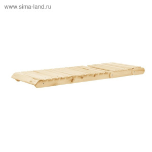 Лежак нераскладной с регулируемым подголовником 180х55х44,5см, липа "Добропаровъ" Лежак нераскладной с регулируемым подголовником 180х55х44,5см, липа "Добропаровъ"