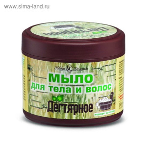 Мыло для тела и волос Невская Косметика «Дегтярное», 300 мл Мыло для тела и волос Невская Косметика «Дегтярное», 300 мл