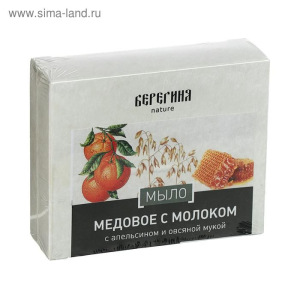 Мыло натуральное Берегиня "Медовое с молоком", 90 г Мыло натуральное Берегиня "Медовое с молоком", 90 г