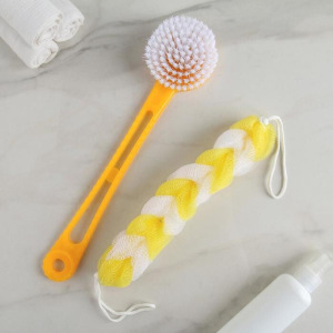 Набор банный, 2 предмета: мочалка, щётка банная, цвет МИКС Набор банный, 2 предмета: мочалка, щётка банная, цвет МИКС