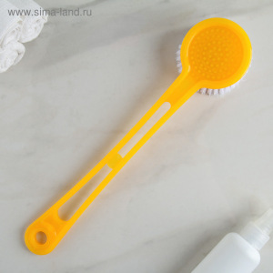 Набор банный, 2 предмета: мочалка, щётка банная, цвет МИКС Набор банный, 2 предмета: мочалка, щётка банная, цвет МИКС