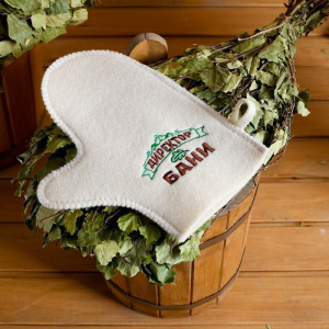 Набор банный 3 предмета "Директор бани", белый, в плёнке Набор банный 3 предмета "Директор бани", белый, в плёнке