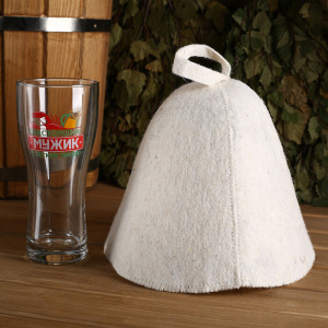Набор банный бокал + шапка, МИКС Набор банный бокал + шапка, МИКС