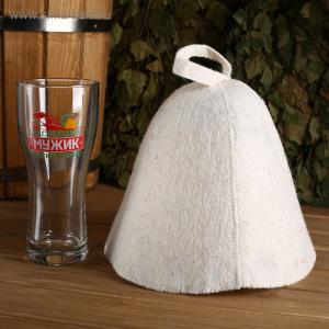 Набор банный бокал + шапка, МИКС Набор банный бокал + шапка, МИКС
