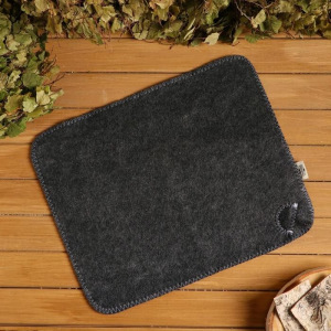 Набор банный портфель 5 предметов серый, без вышивки, войлок Набор банный портфель 5 предметов серый, без вышивки, войлок