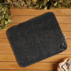 Набор банный портфель 5 предметов серый, без вышивки, войлок Набор банный портфель 5 предметов серый, без вышивки, войлок